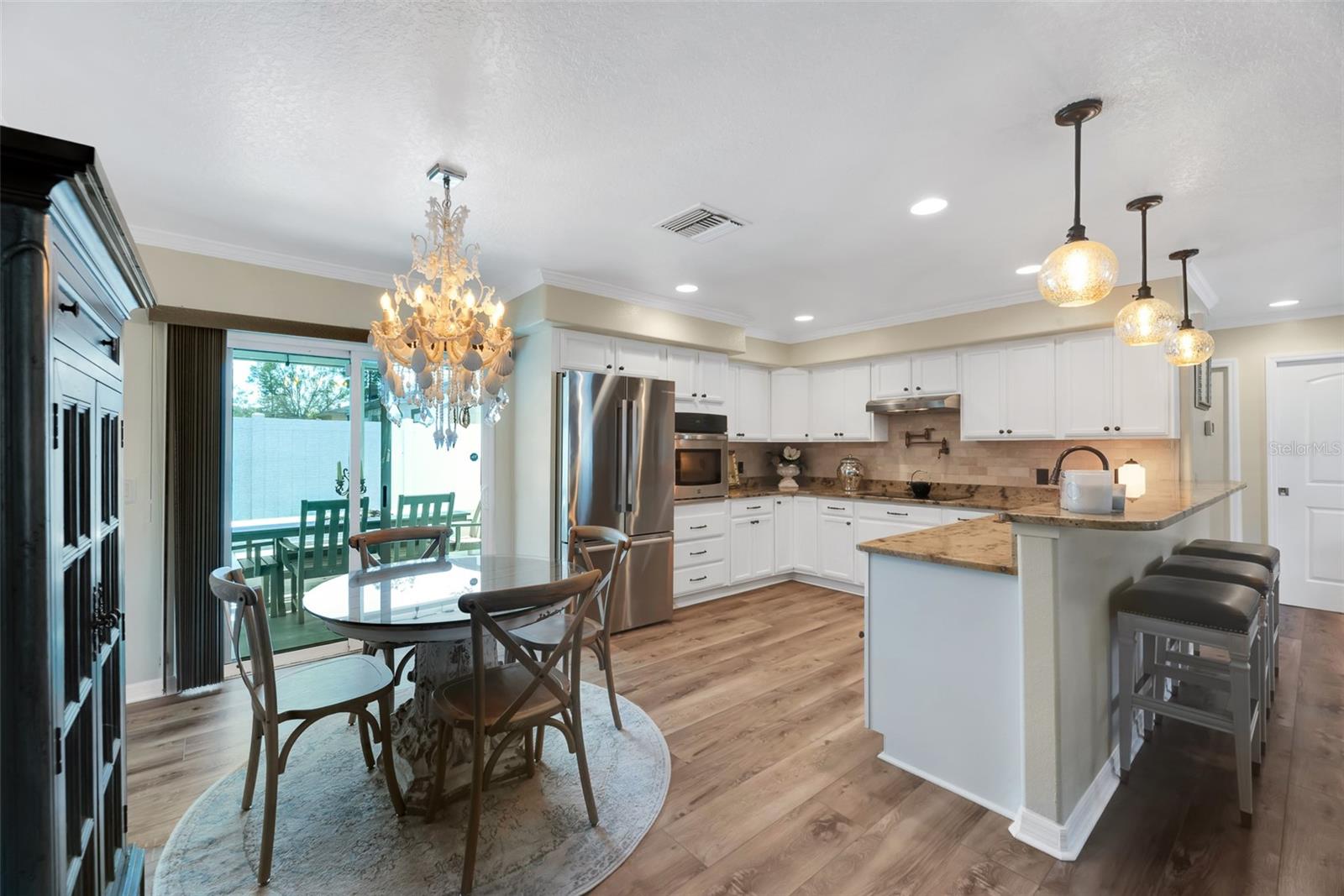 Dining room to Kitchen and Patio