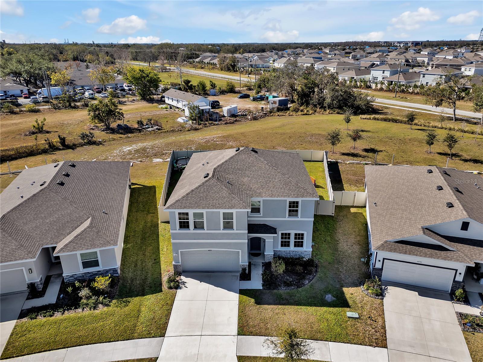 Aerial image of subject property