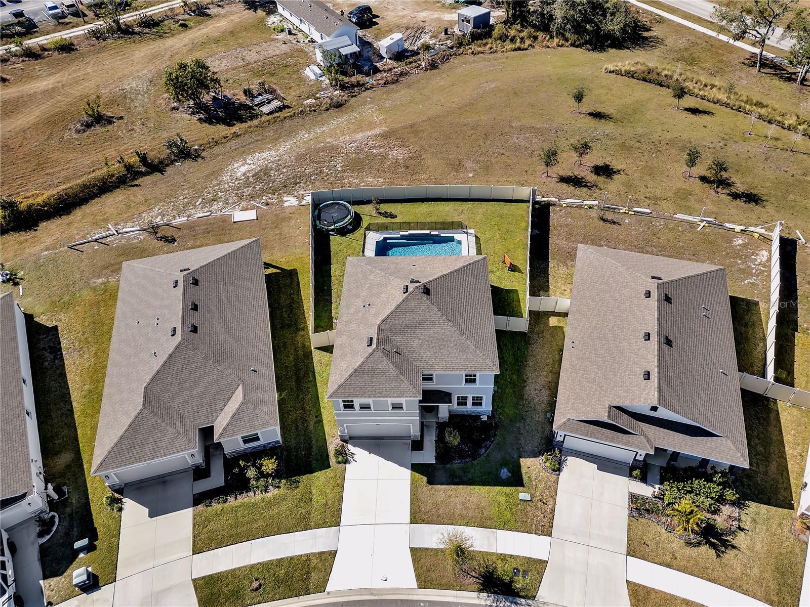 Aerial image of subject property