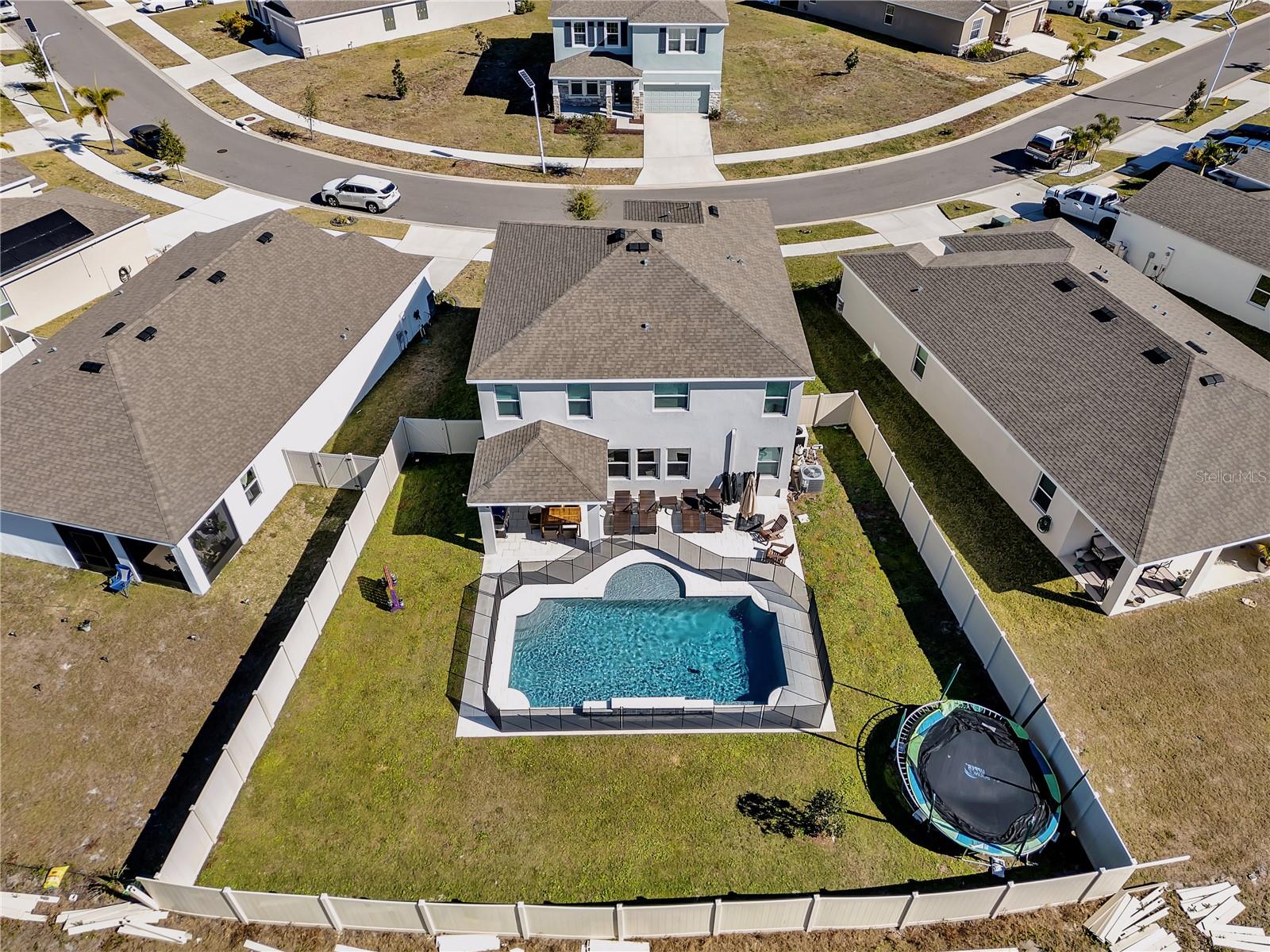 Aerial image of subject property