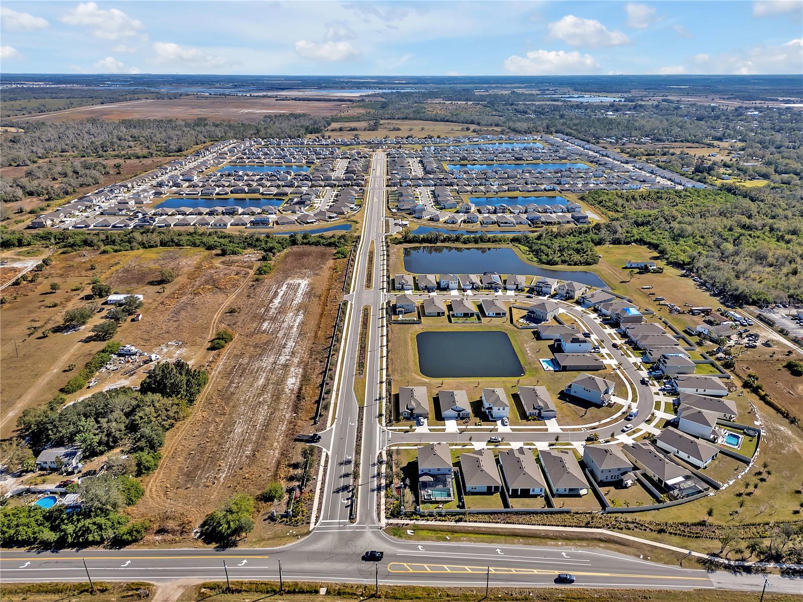 Aerial image of subject property