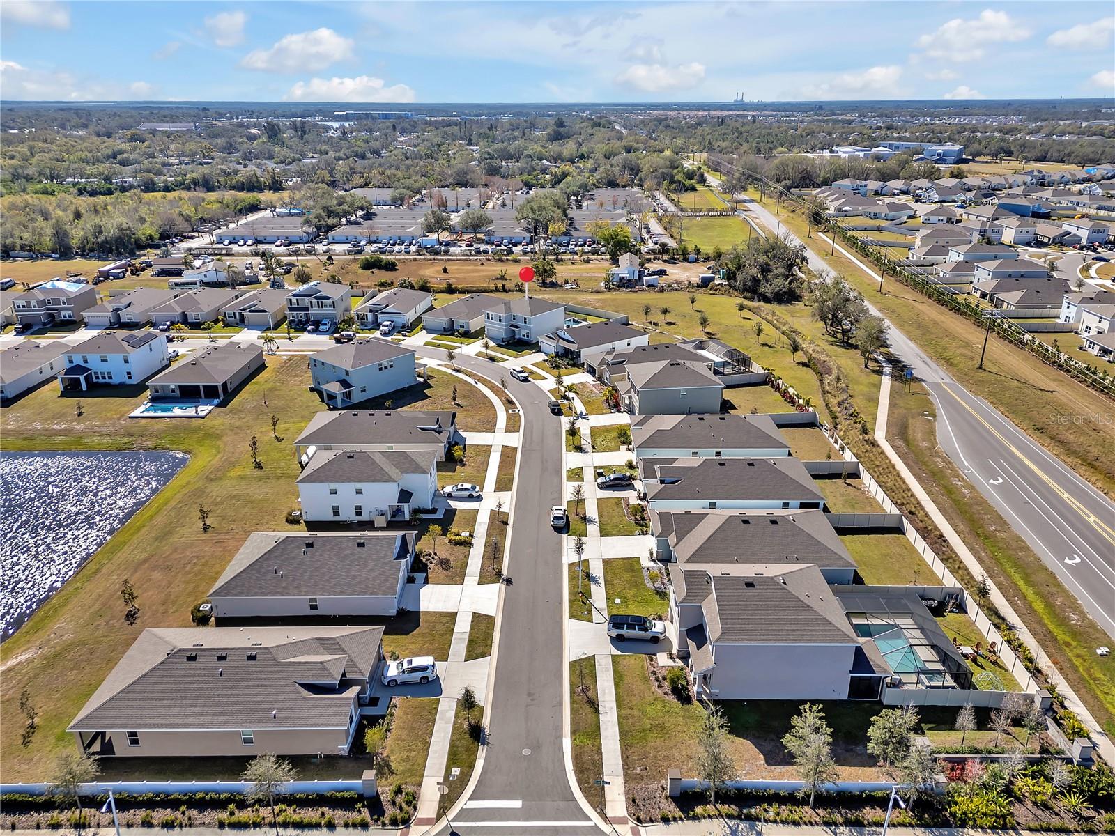 Aerial image of subject property