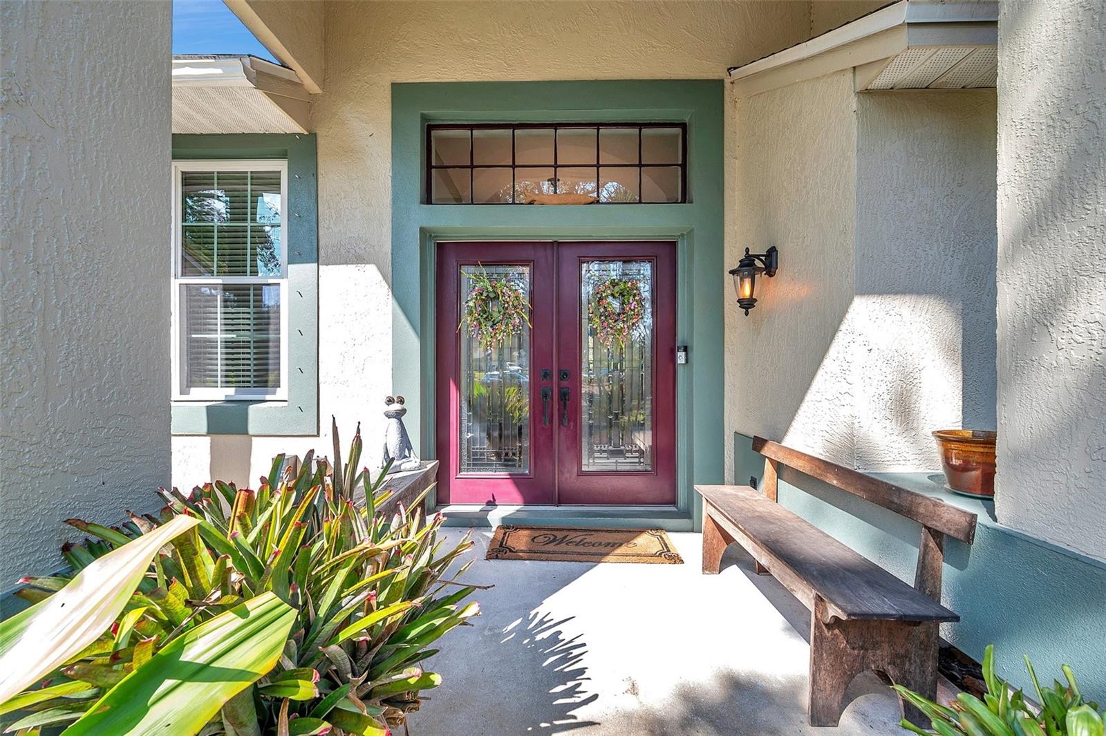 The welcoming front porch