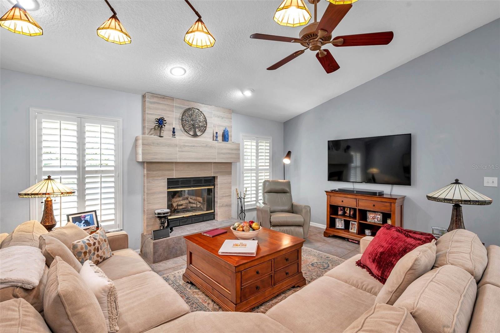 The family room is the perfect place to relax