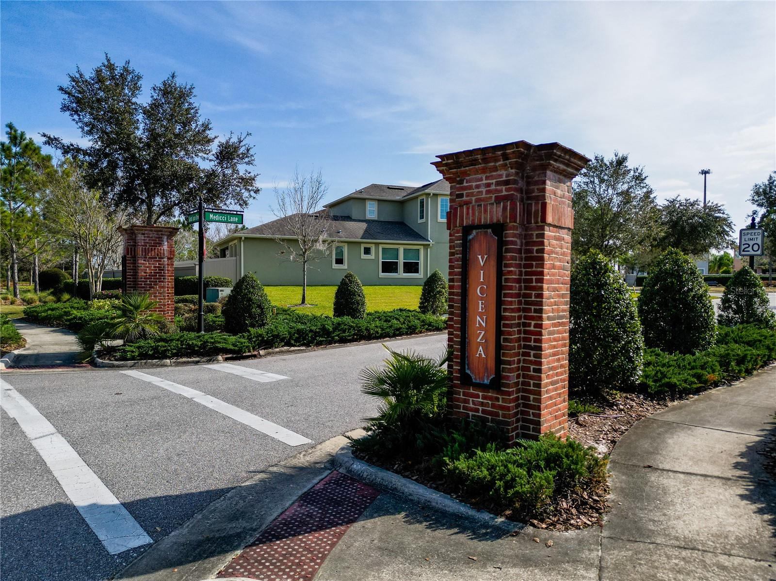 Vicenza Subdivision Entrance