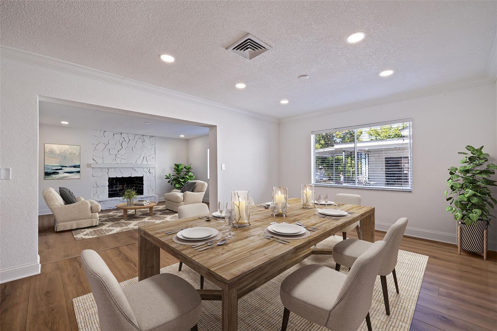 Dining Room - virtually staged