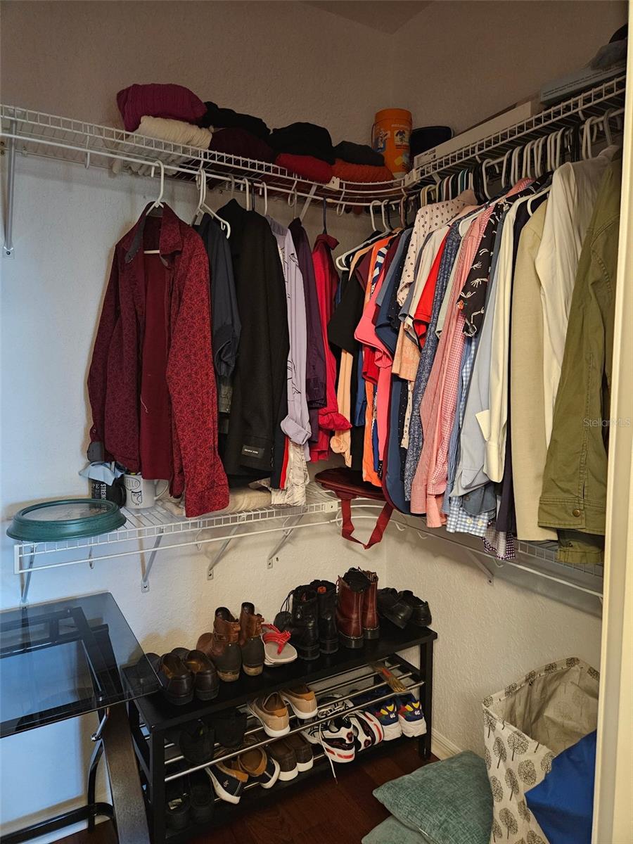 Primary walk in closet