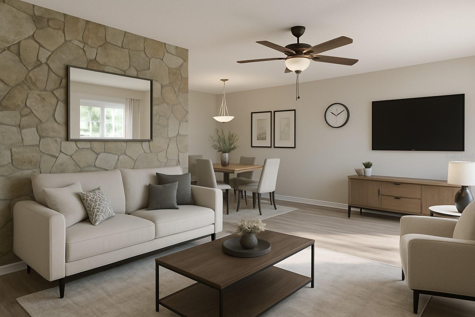 different view of these rooms with more updated furniture