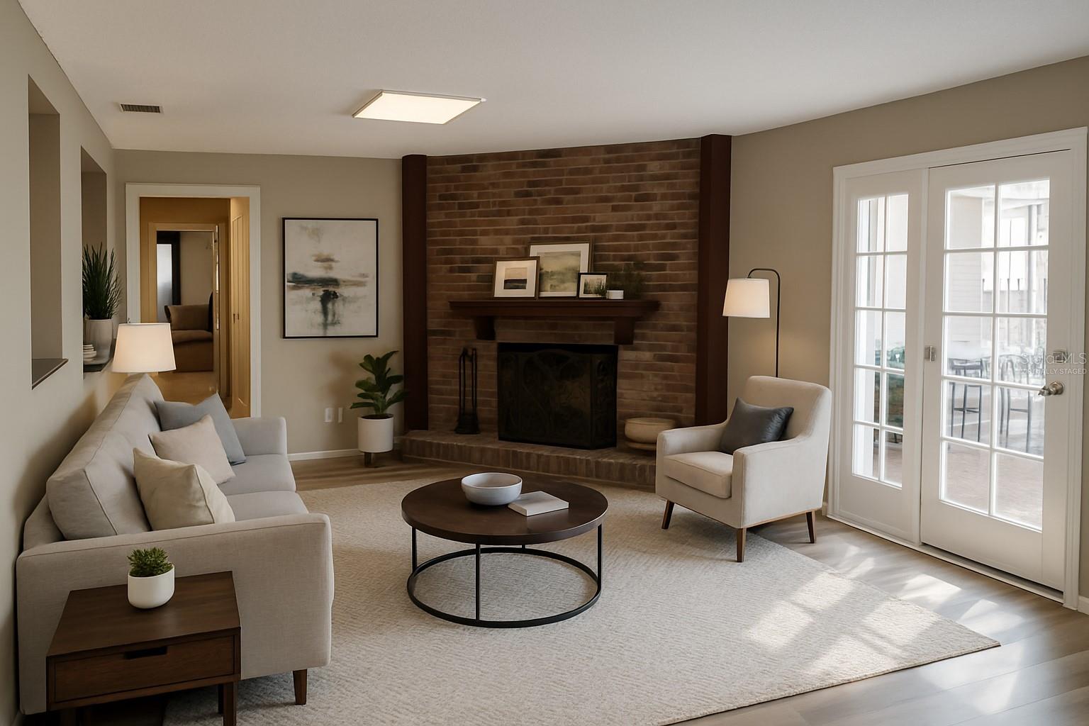 different view of these rooms with more updated furniture