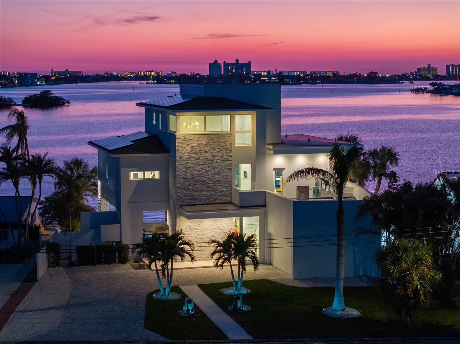 Gorgeous sunset views and water views from every room.