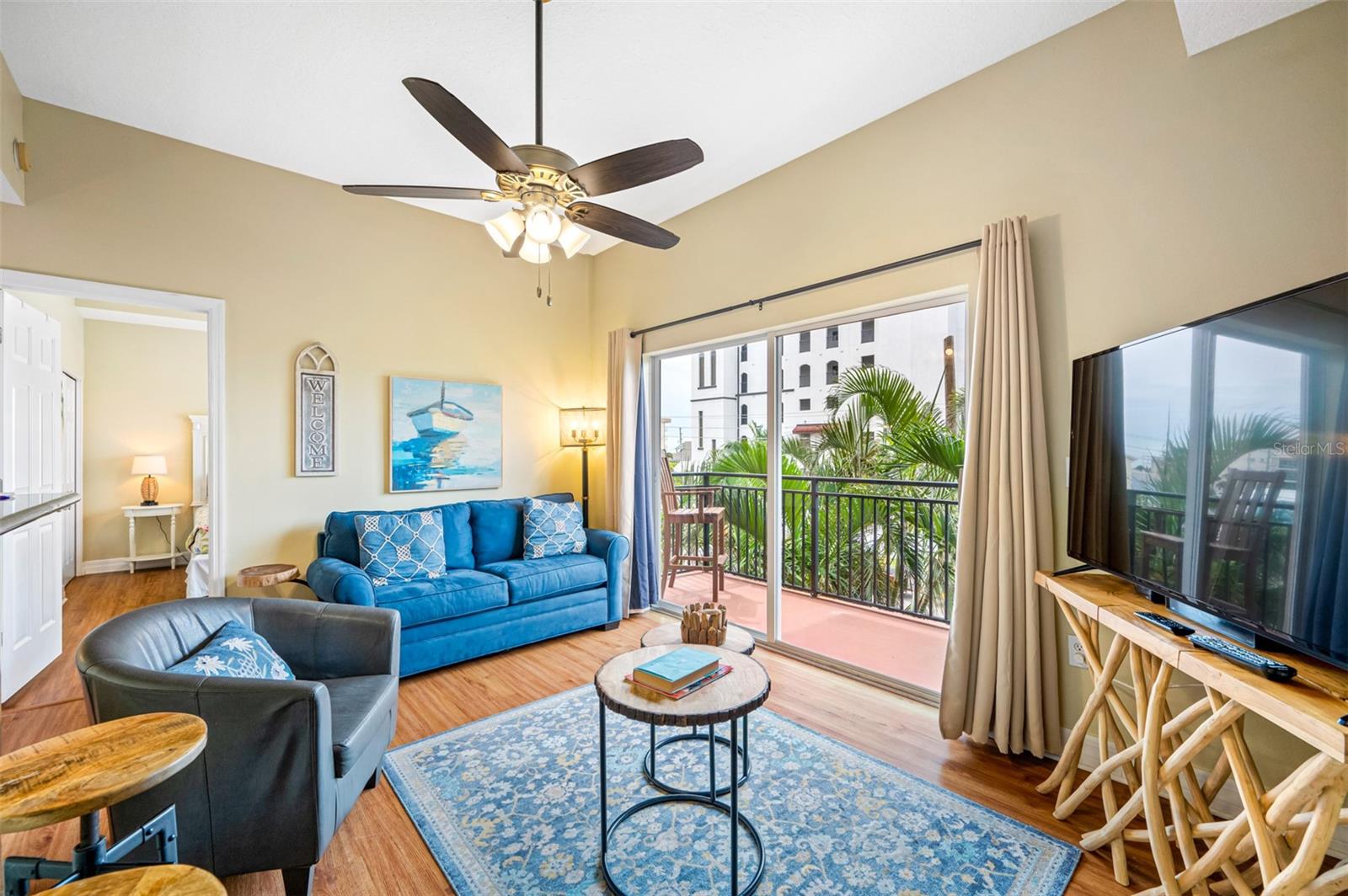 Living Area with Balcony