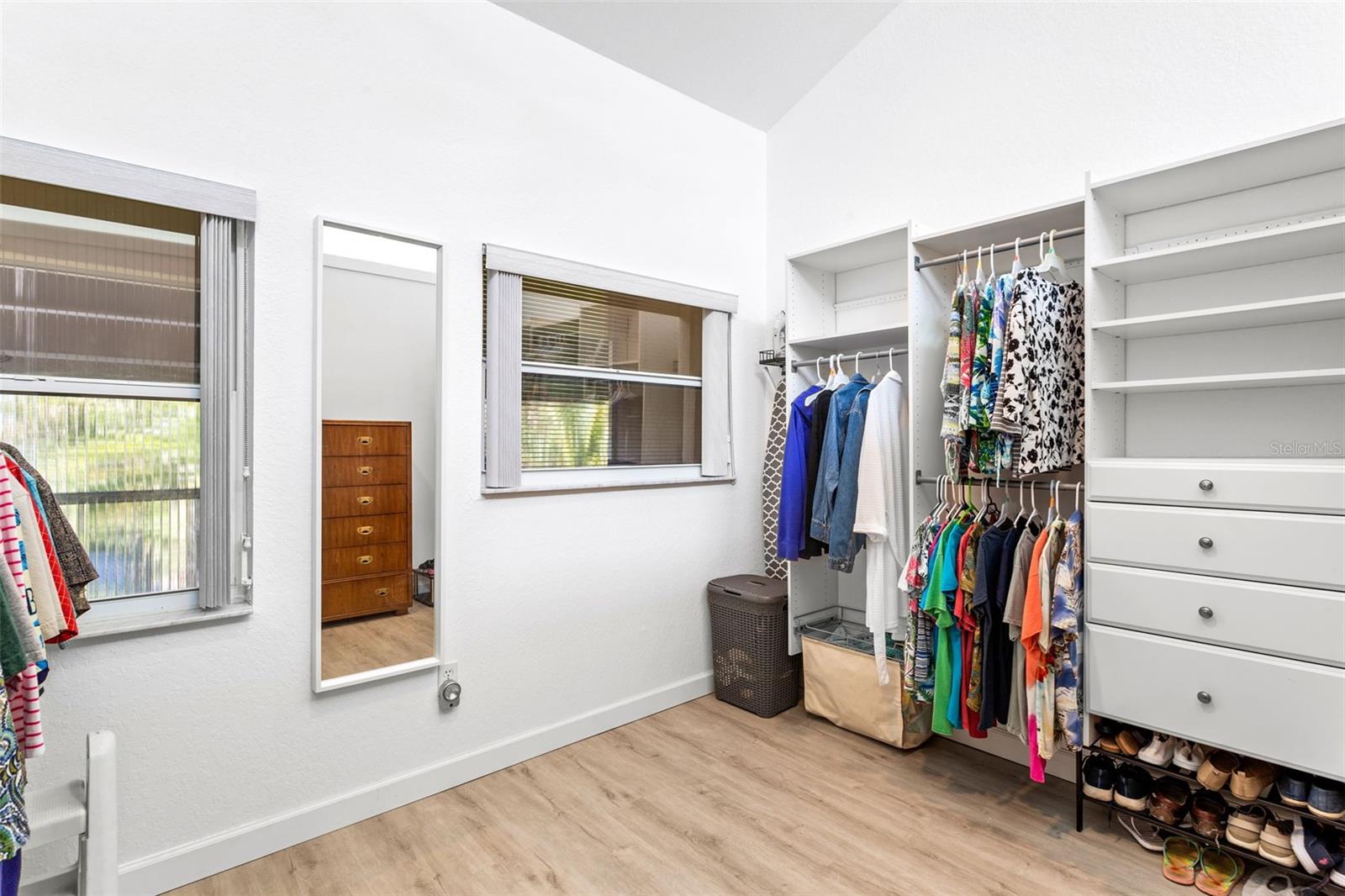 Xtra large closet in owner suite