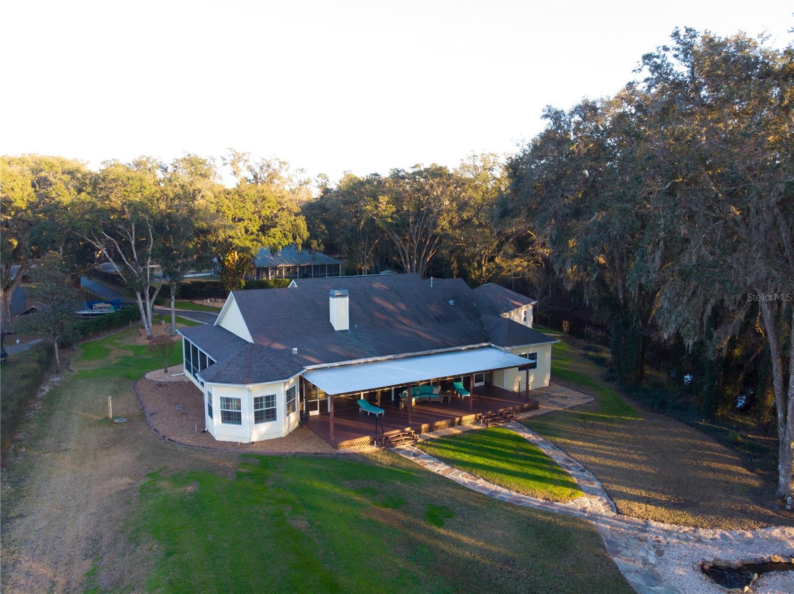 Aerial of back of house