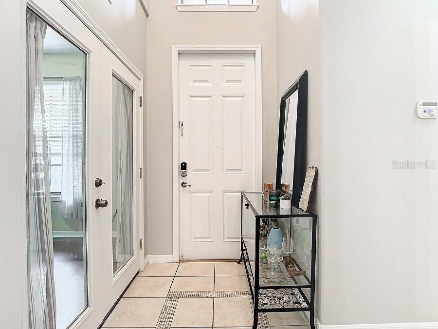 French doors to downstairs office