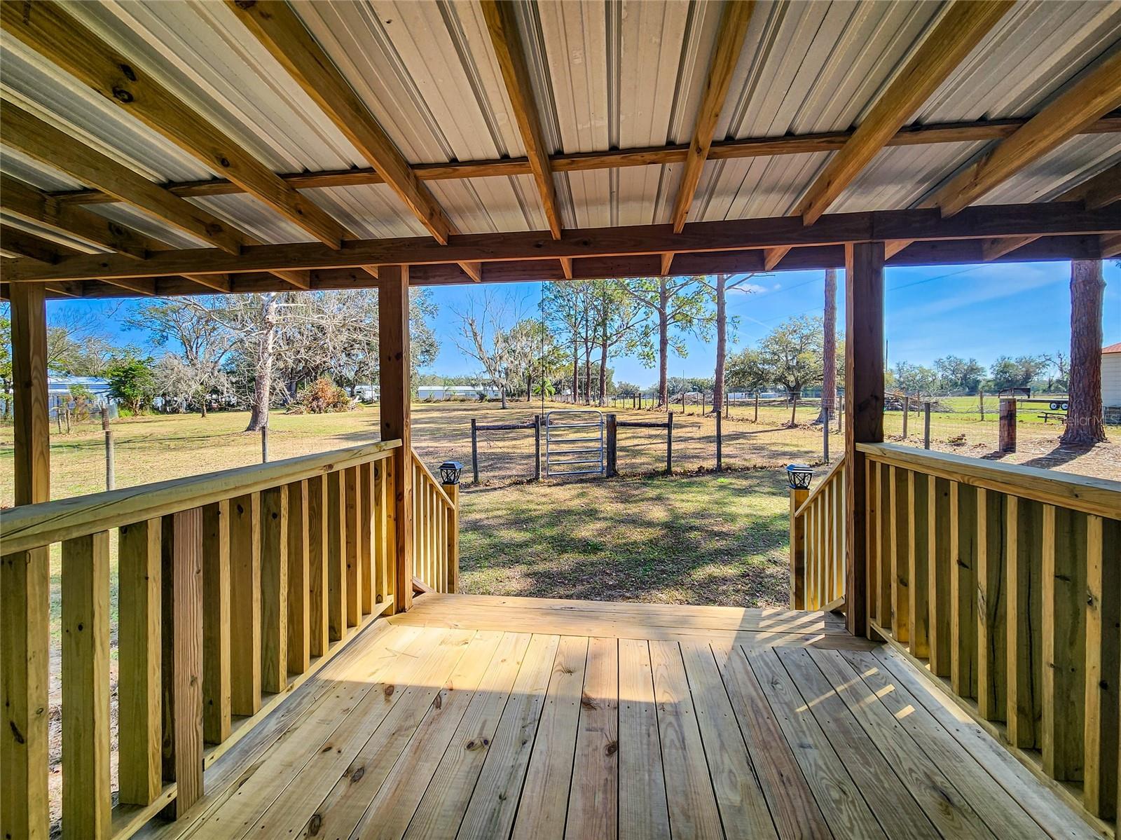 Front Porch View of paddocks