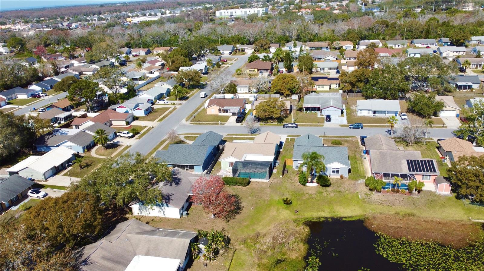 Aerial Rear of home