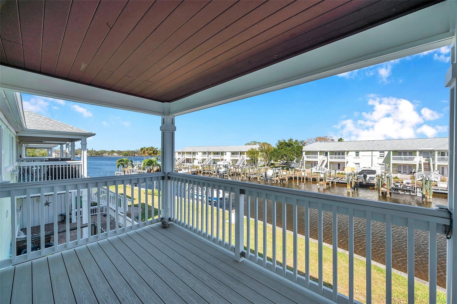 balcony with water view