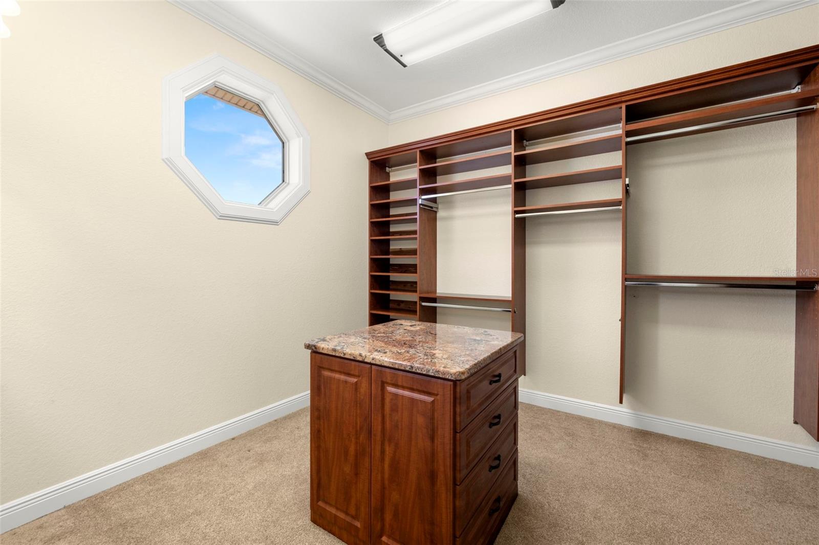 Primary bedroom custom walk in closet