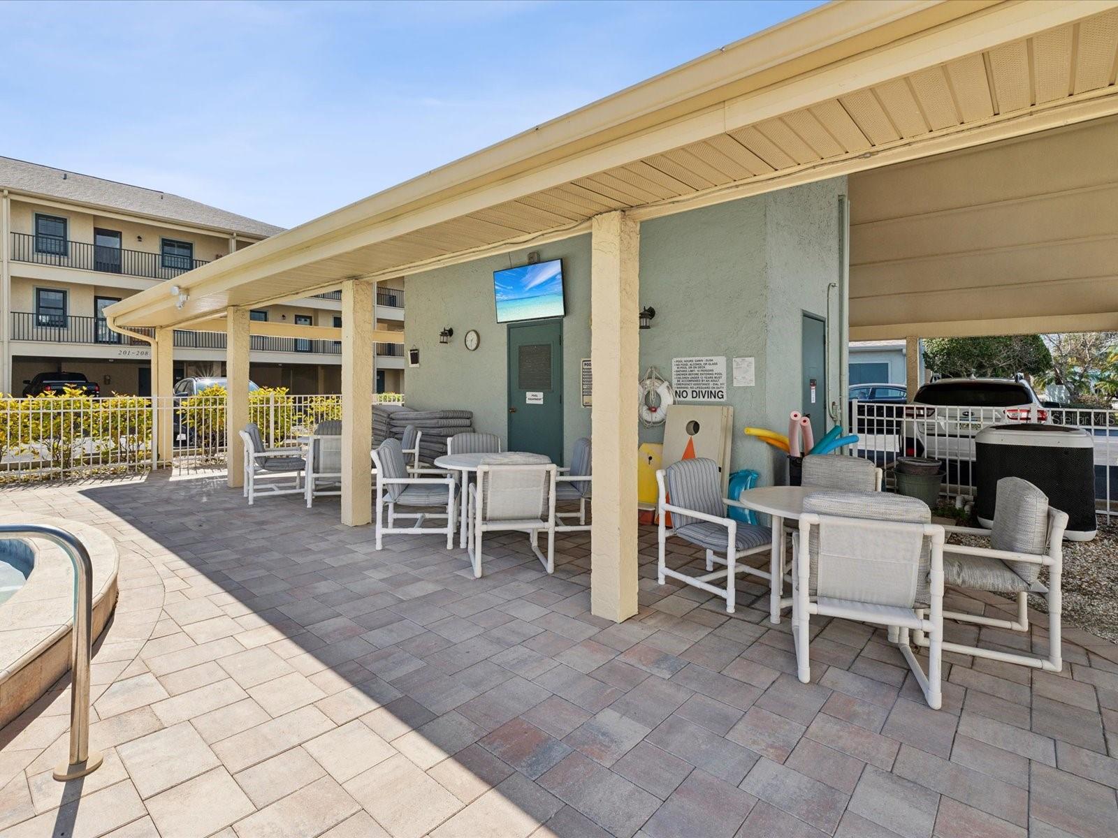 Covered Area at Community Pool