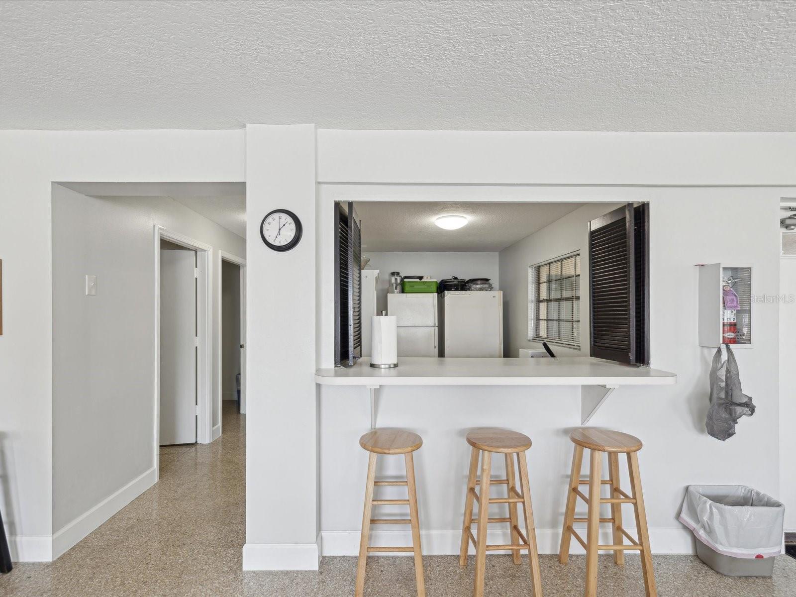 Kitchen area at clubhouse