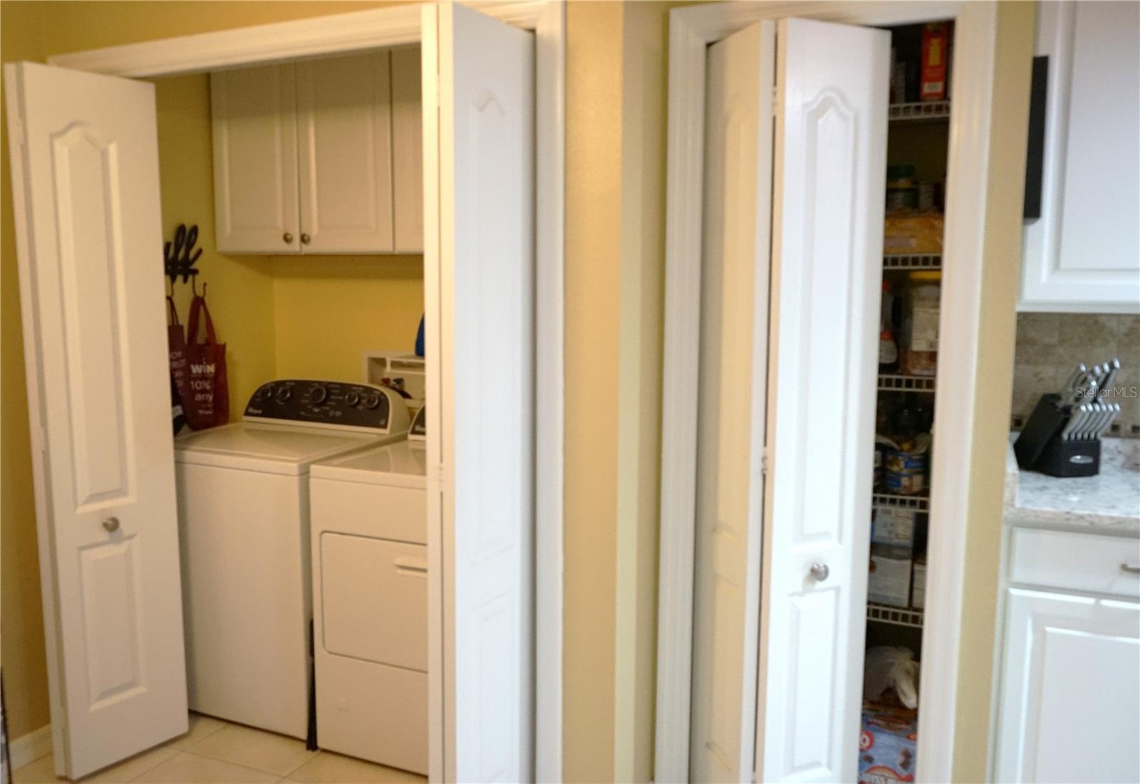 closet pantry and laundry is next to kitchen