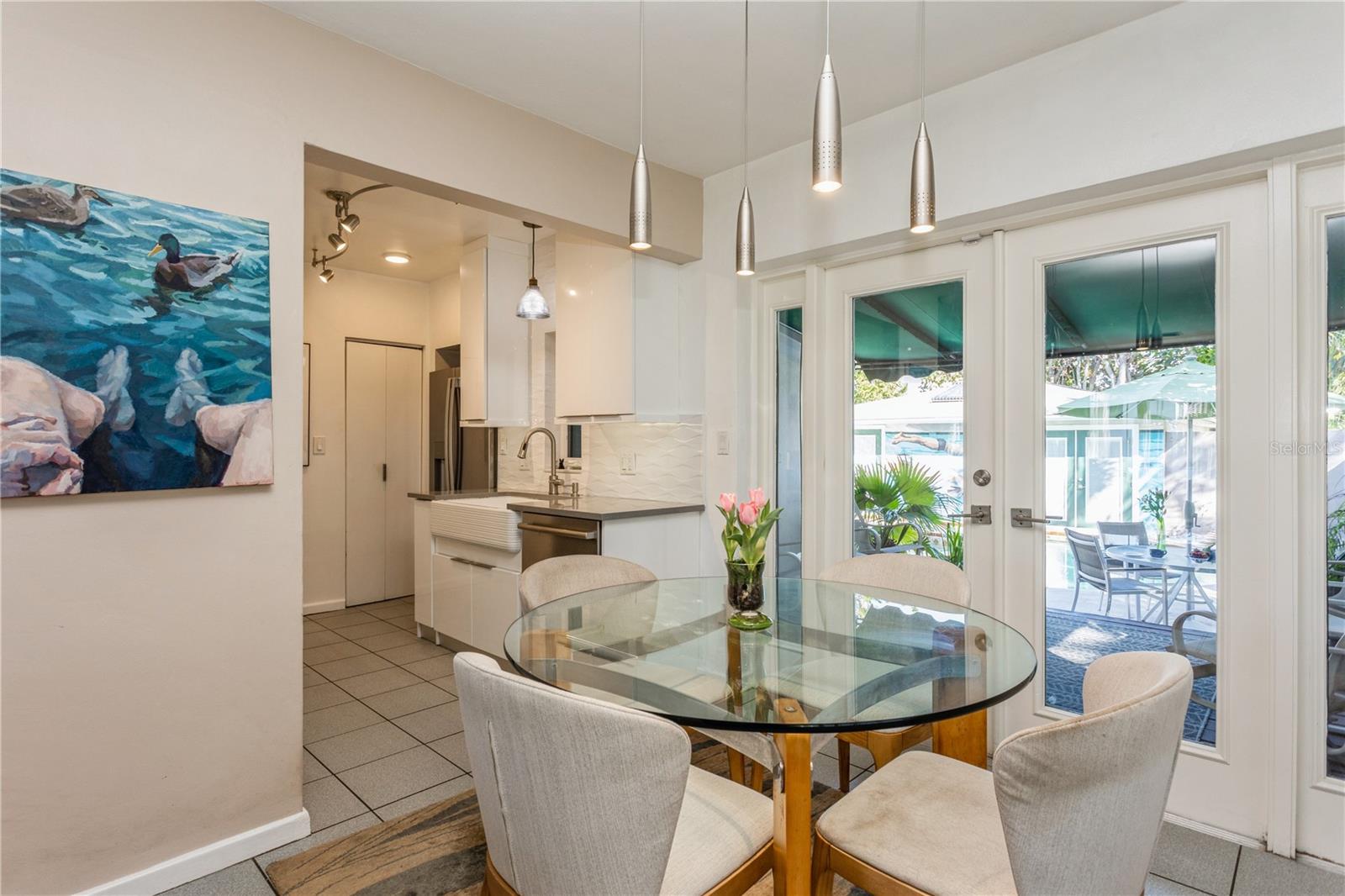 Dining area across from the kitchen