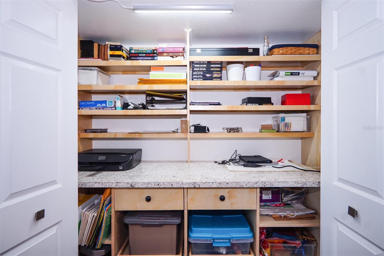 Built-in Desk & Storage Closet