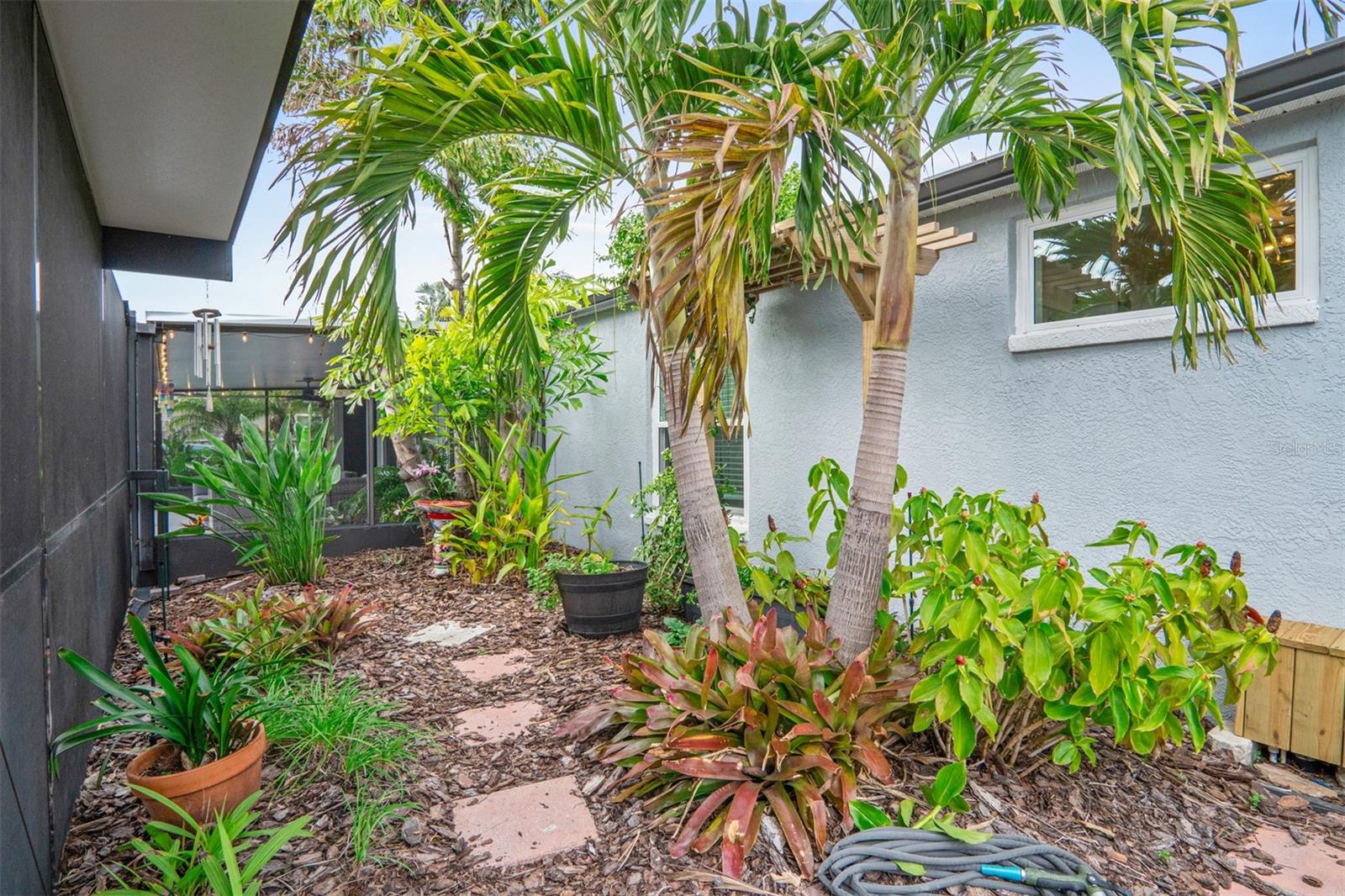 Landscaped Atrium Areawith Sprinklers