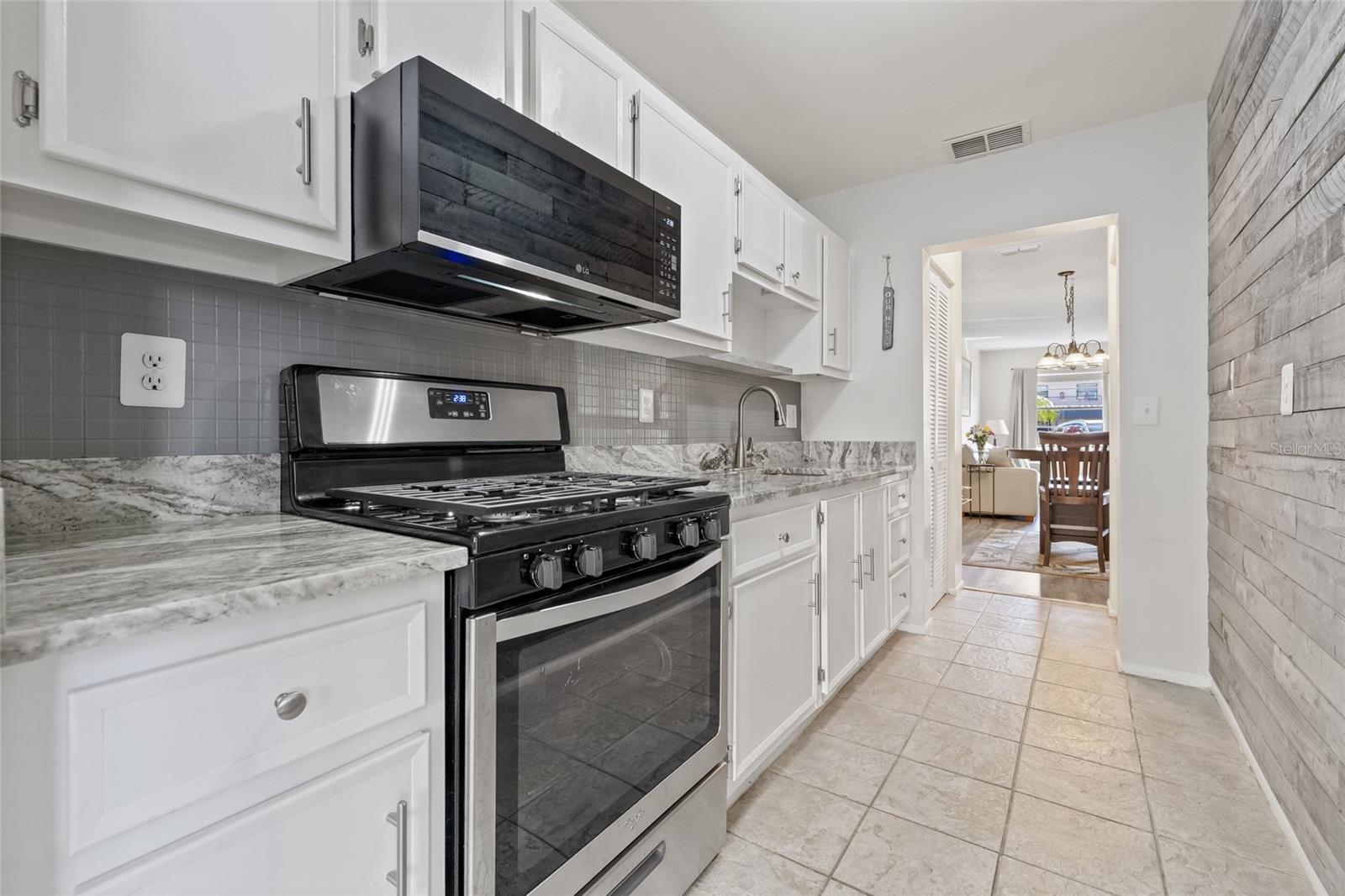 Plenty of cabinets and a pantry for all of your kitchen gadgets.