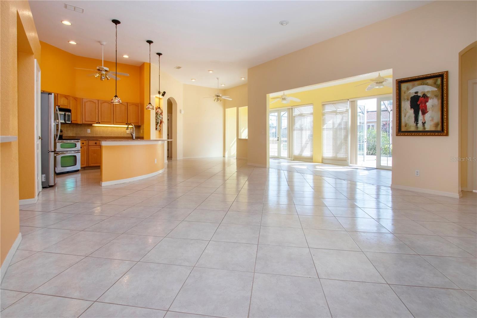 Living Room with view of the Florida Room