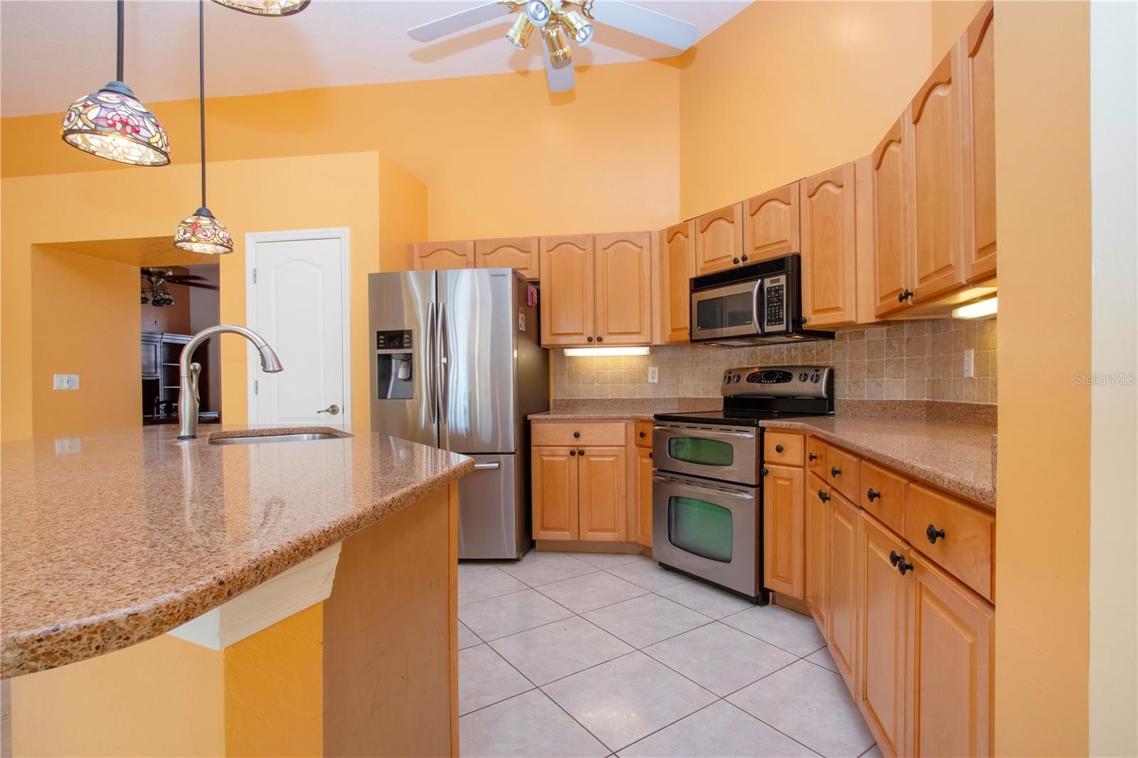 View into the kitchen