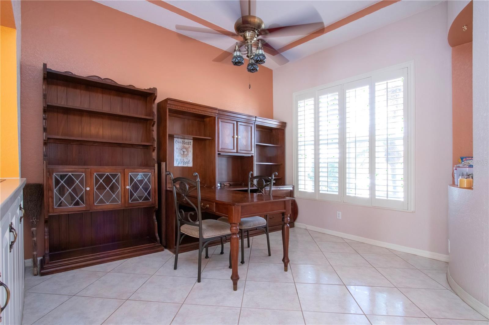 Dining room planation shutters