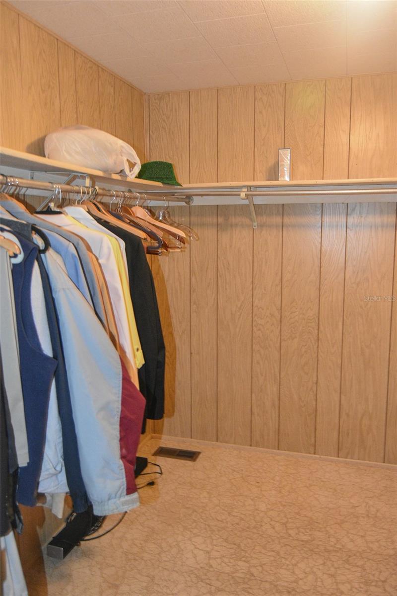 Primary walk in closet