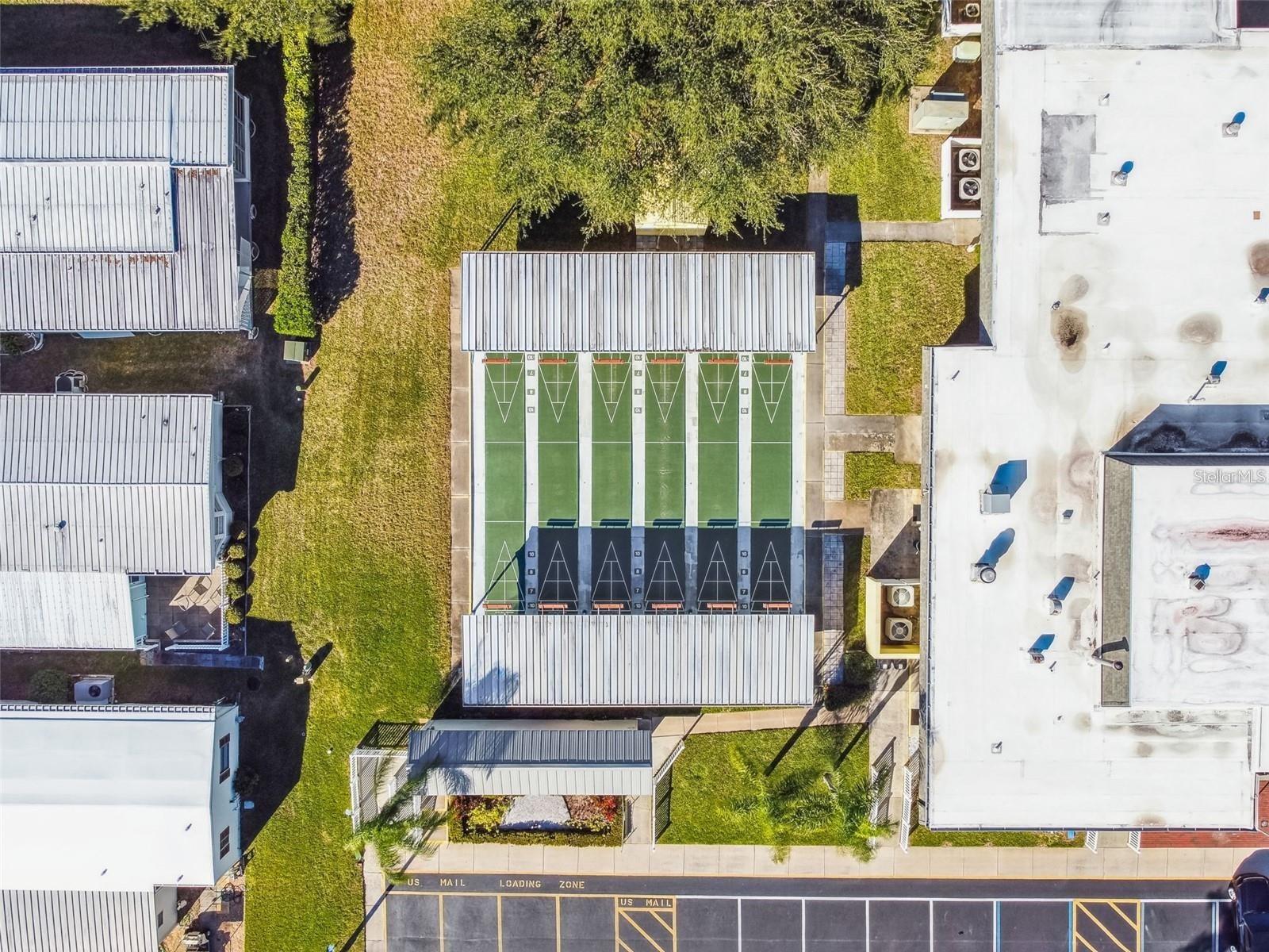 Aerial of Shuffleboard