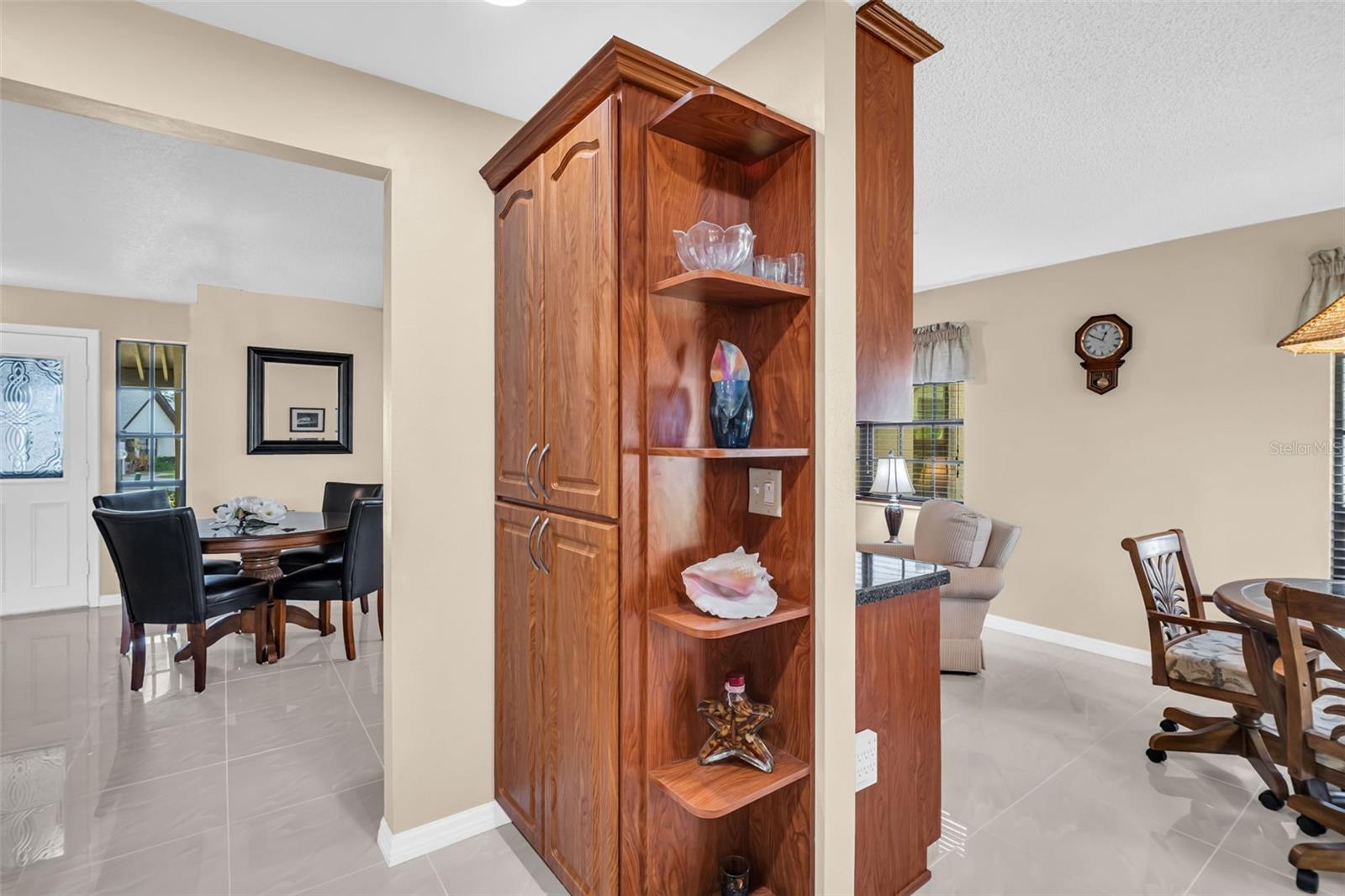 Generous pantry closet & additional built-ins with plenty of storage~