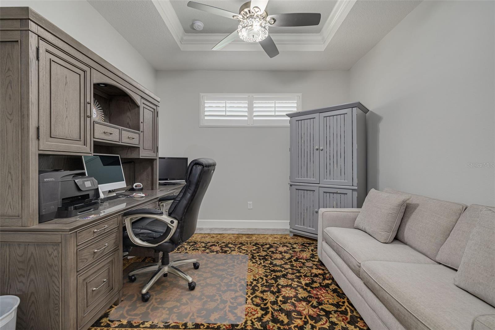 Bonus room with pocket doors for an office, exercise room, or playroom!