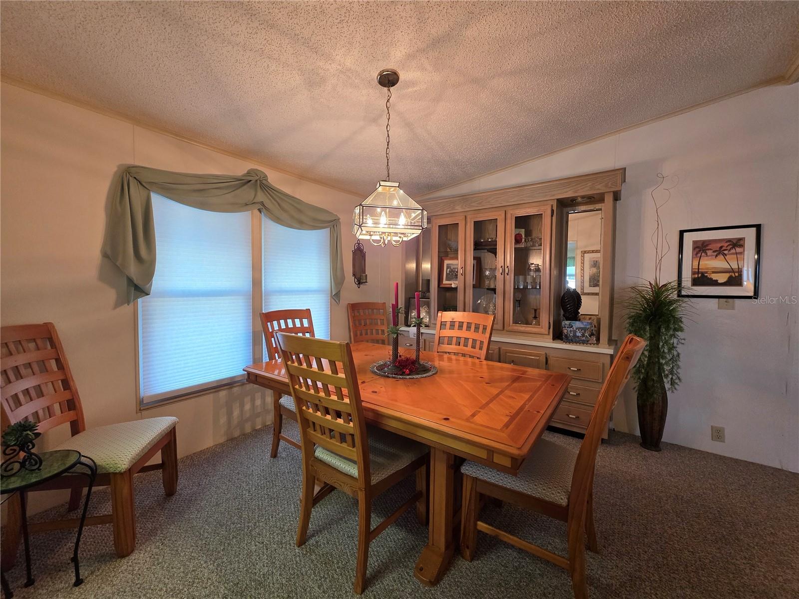 Dining Area with built-in hutch.