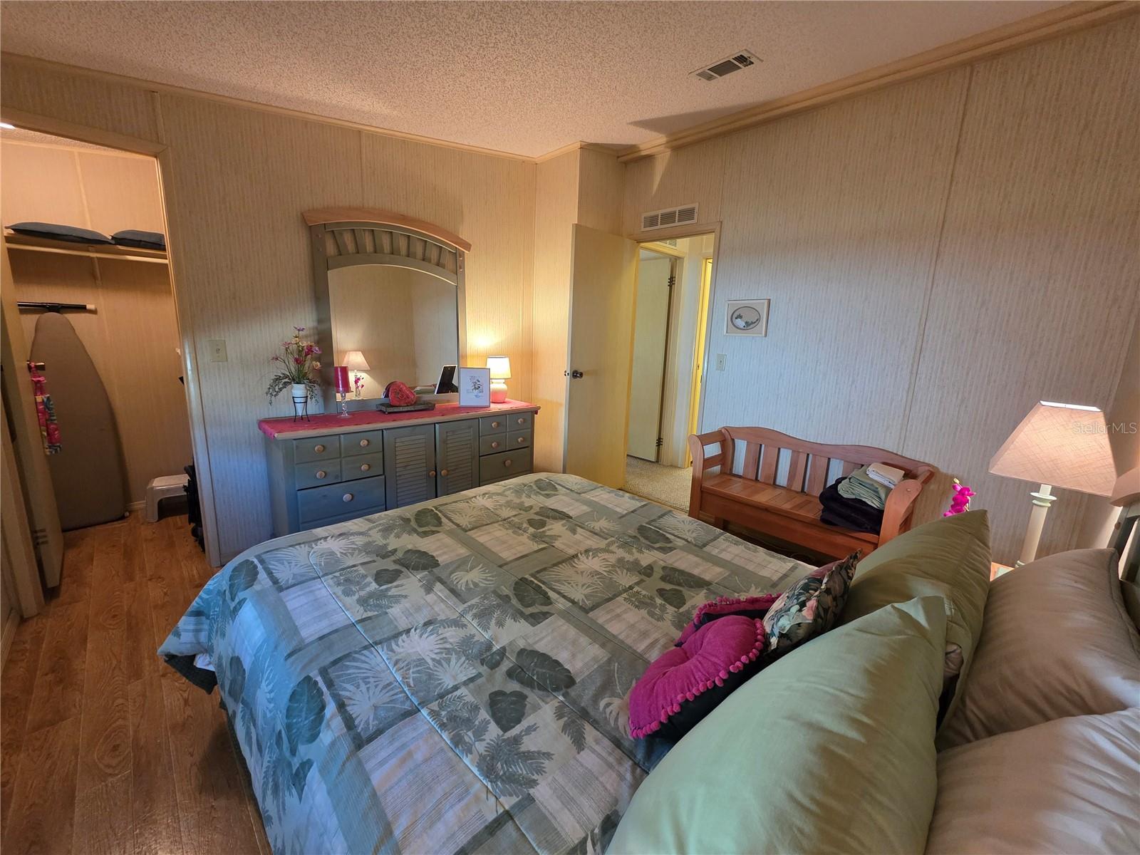 Second bedroom with walk-in closet.