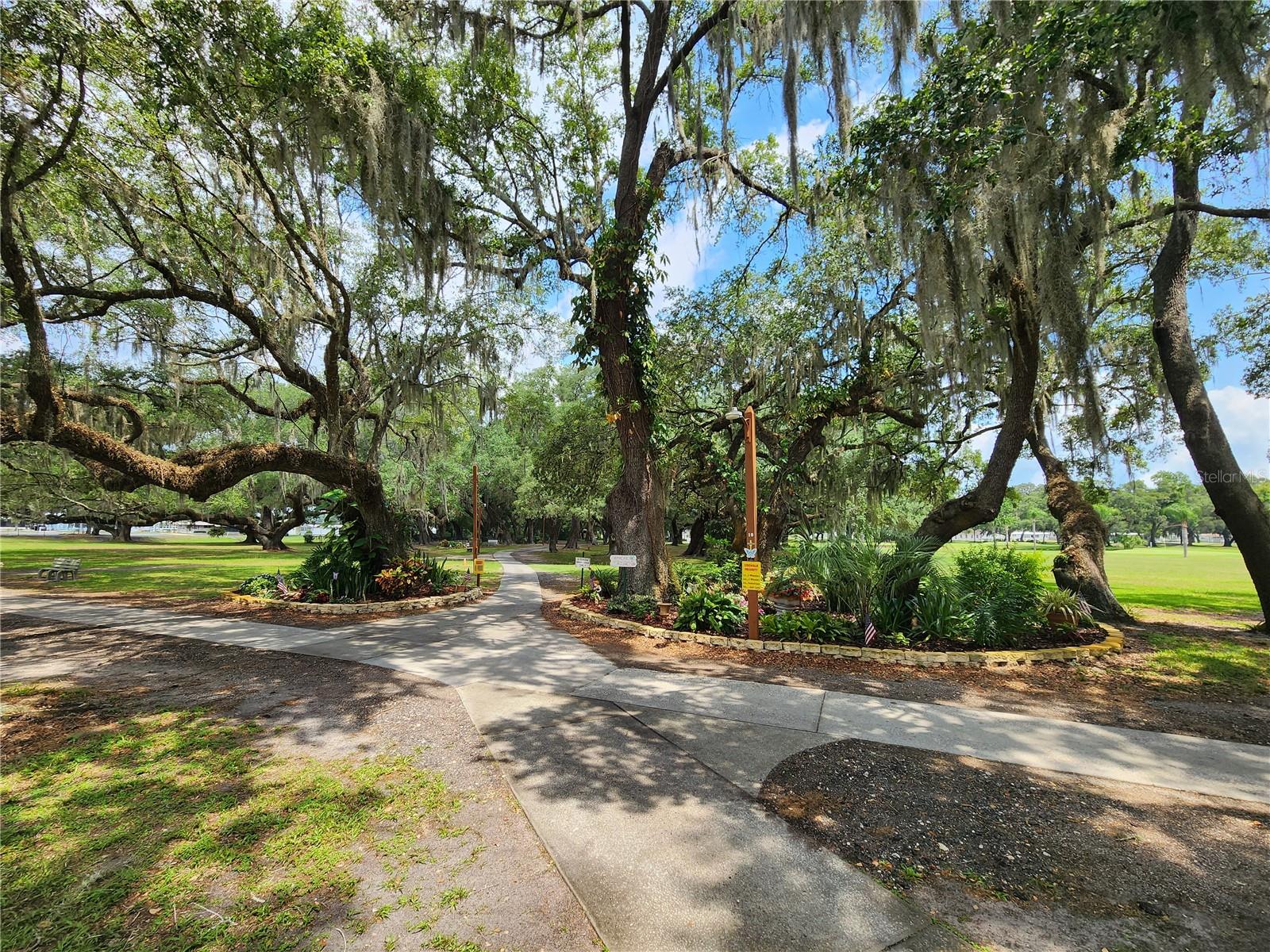 Memorial walkway.