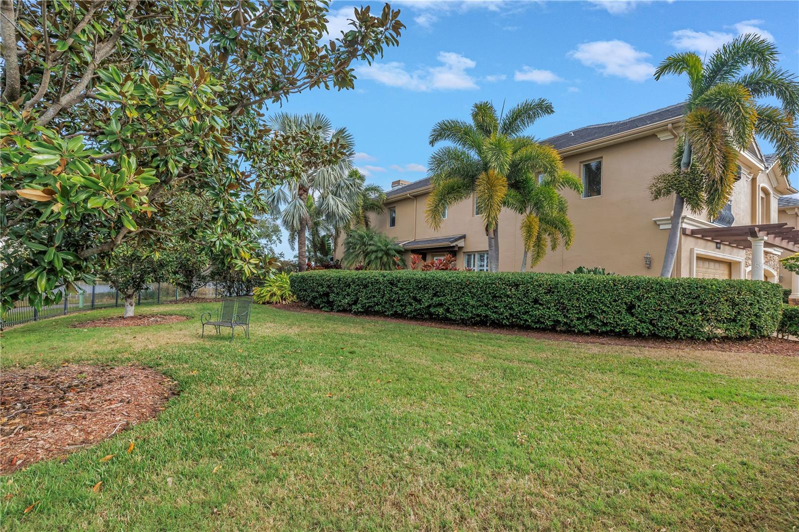 Side yard & view of home