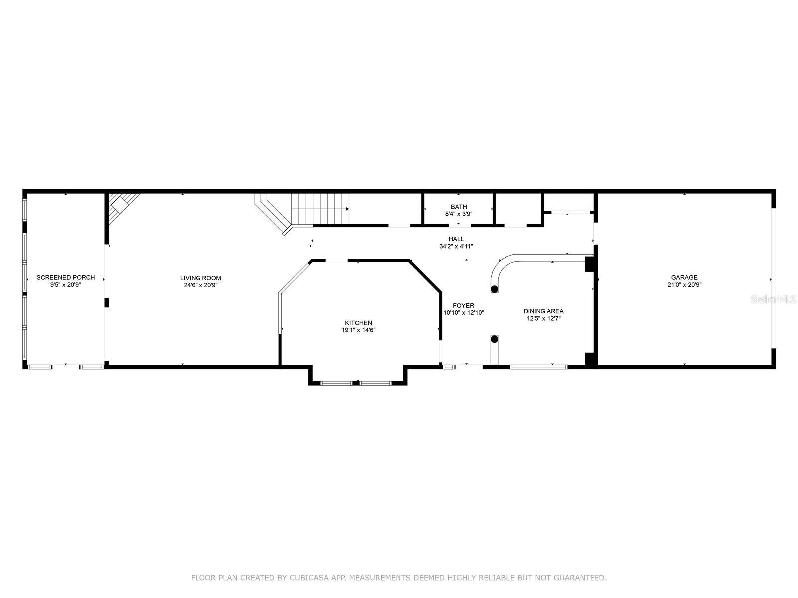 First level floorplan & attached garage