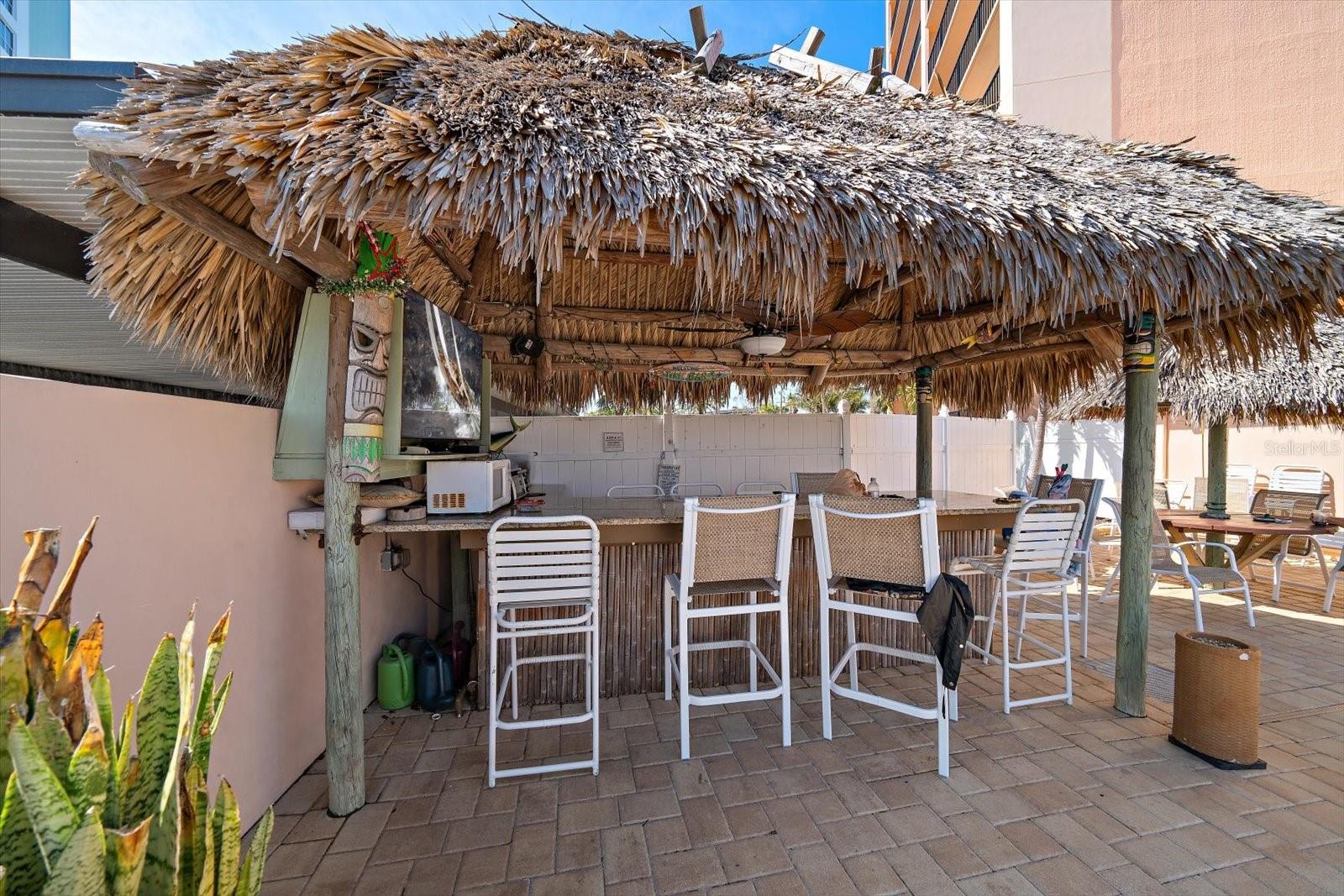 Tiki Bar on pool deck area