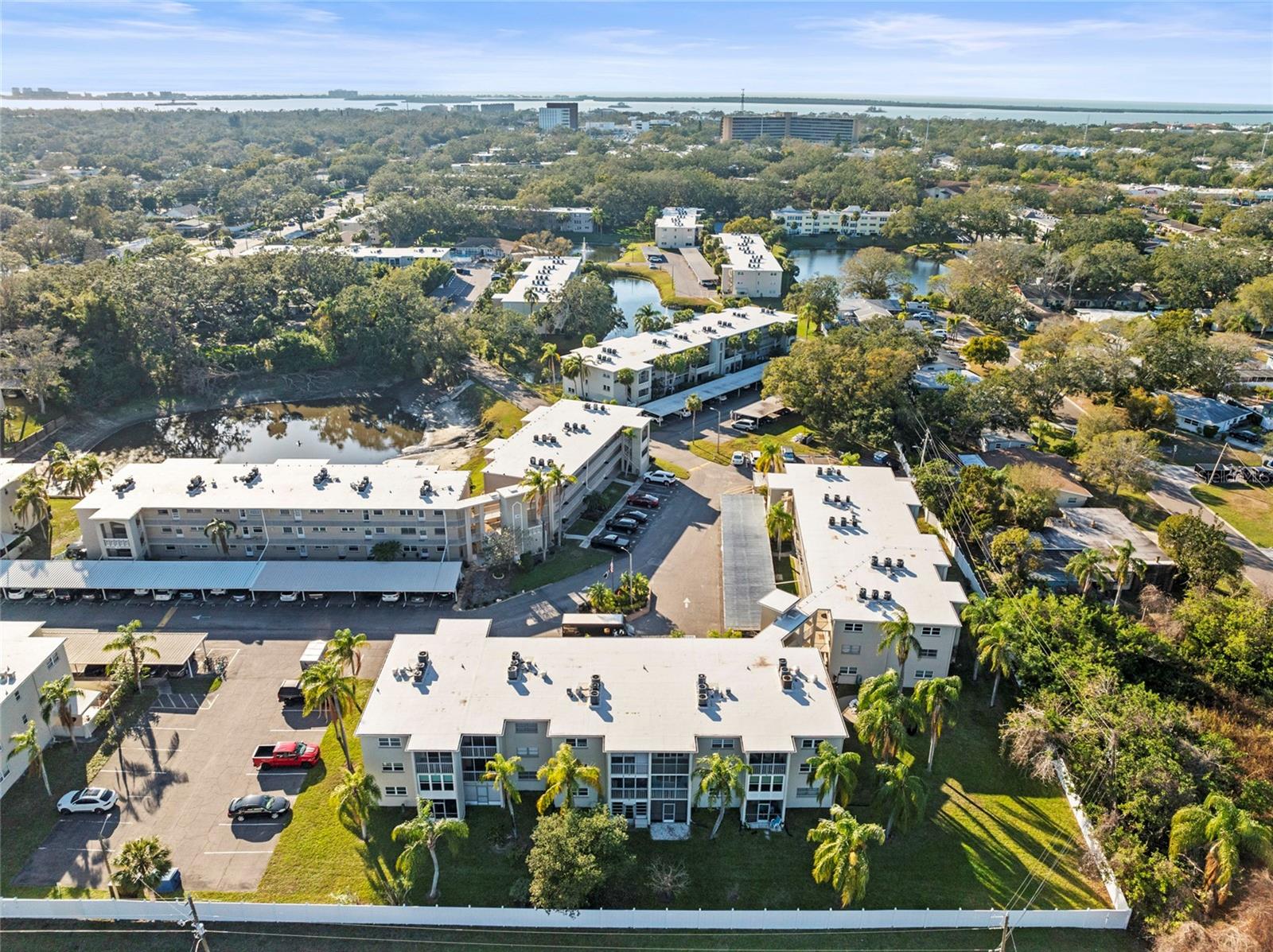 Aerial view of Heather Lake Condominiums