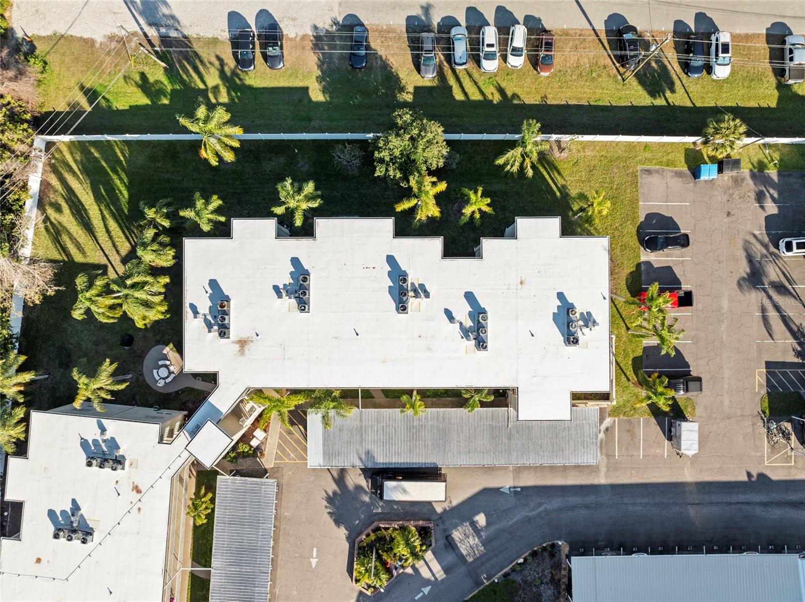 Aerial view of building