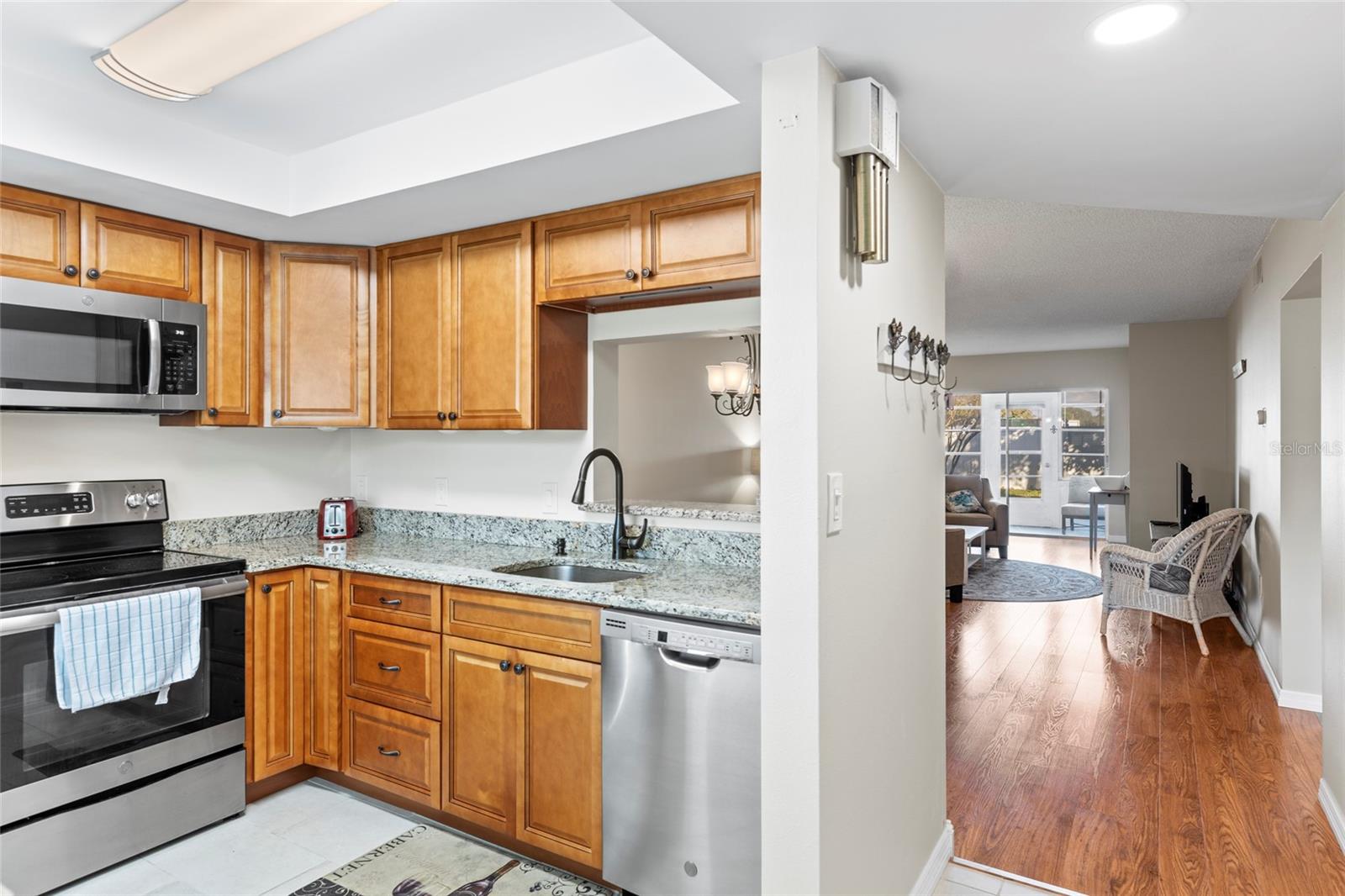 Kitchen and entry hallway