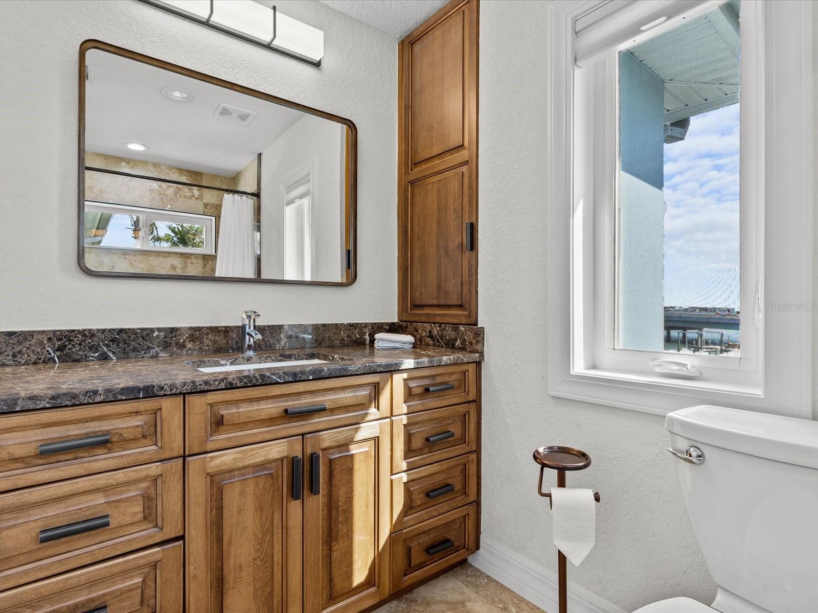 Upstairs guest bathroom