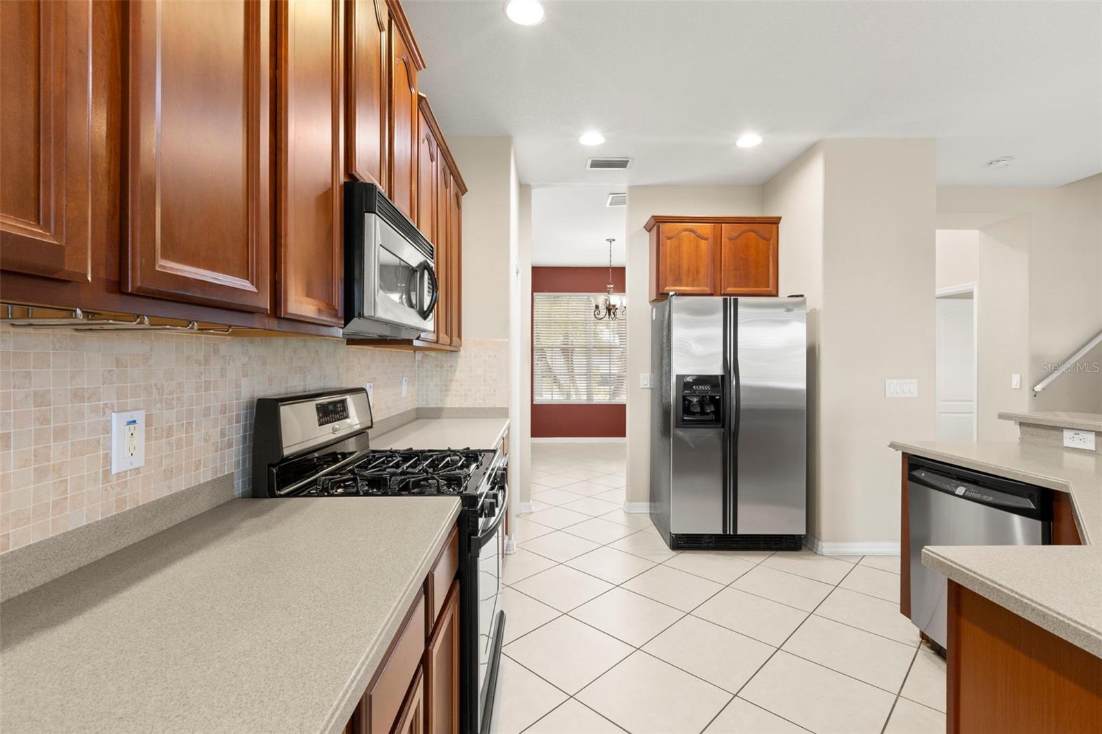 Kitchen showing entry into Dining Room