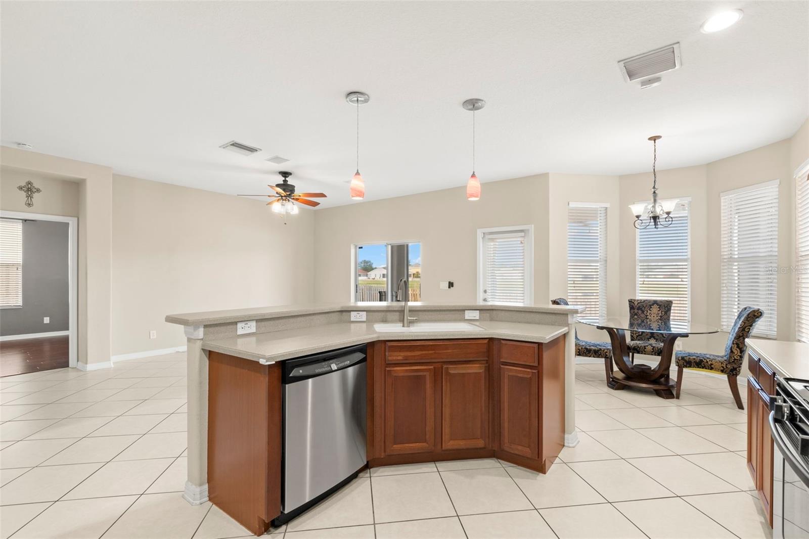 Great Room - Kitchen, Dinette, and Family Room