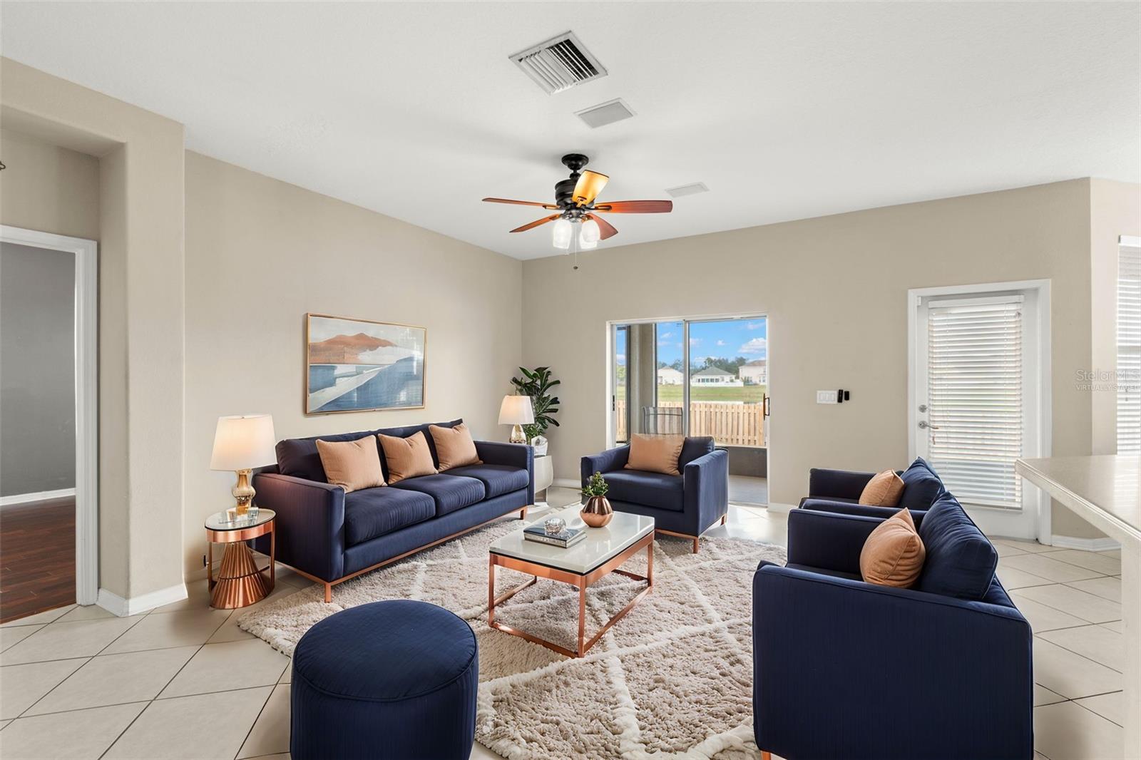 Virtually Staged - Family Room