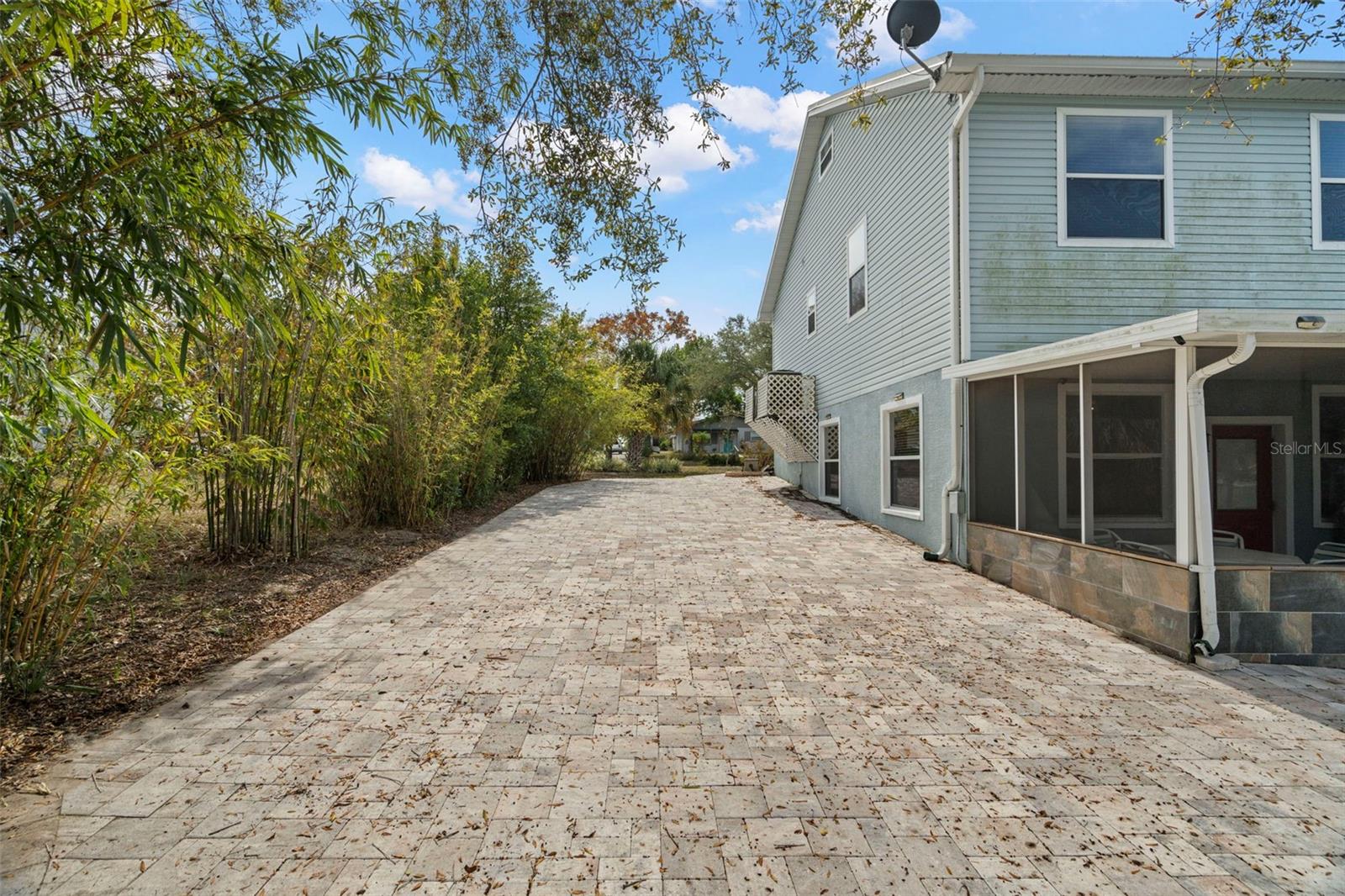 East side driveway